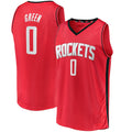 Custom #0 Red 2021 HOU Basketball Shirt Top