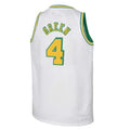 Custom #4 White 2022 HOU Basketball Shirt Top