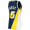 Custom #5 Navy 1996 IND Basketball Shirt Top