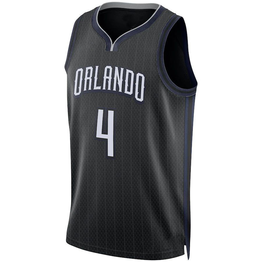 Custom #4 Black 2022 ORL Basketball Shirt Top