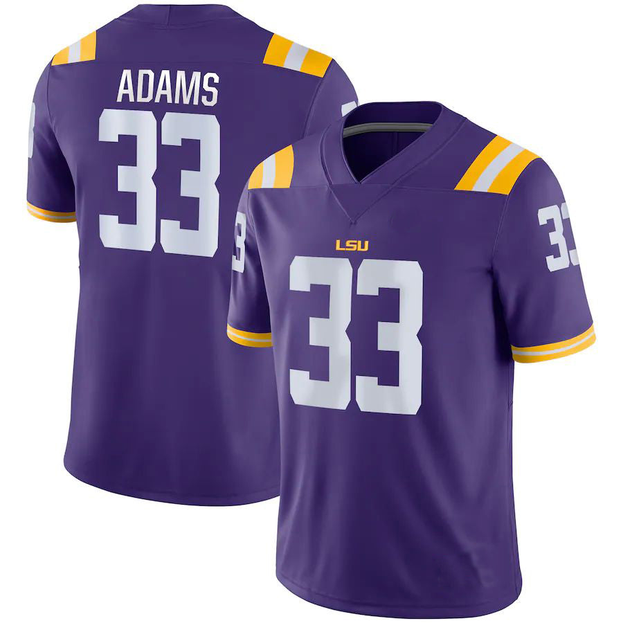 Custom #33 Purple Football Shirt Top
