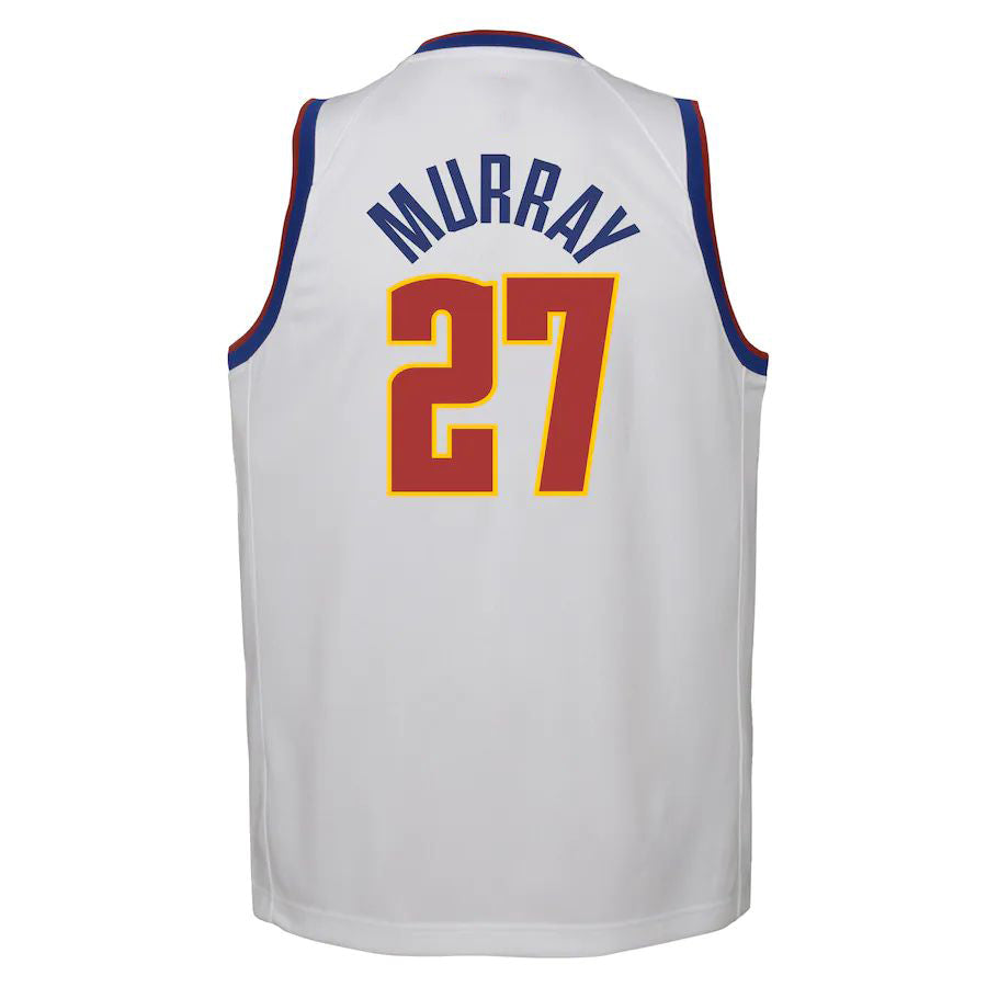 Custom #27 White 2020 DEN Basketball Shirt Top
