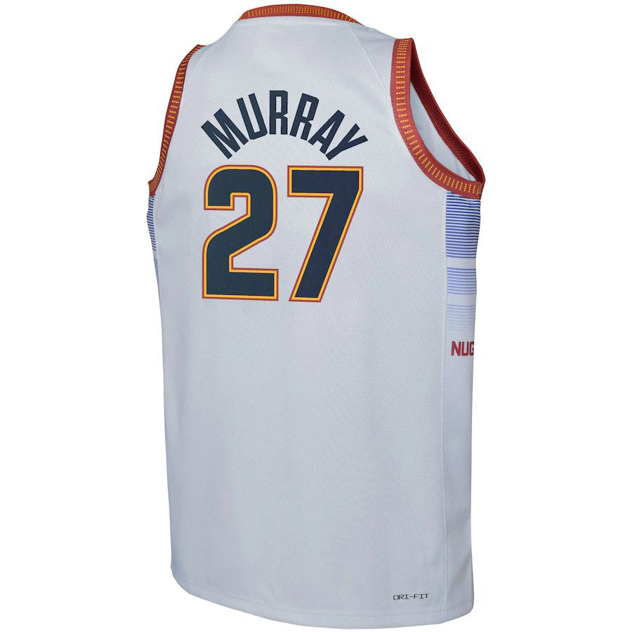 Custom #27 Silver 2022 DEN Basketball Shirt Top