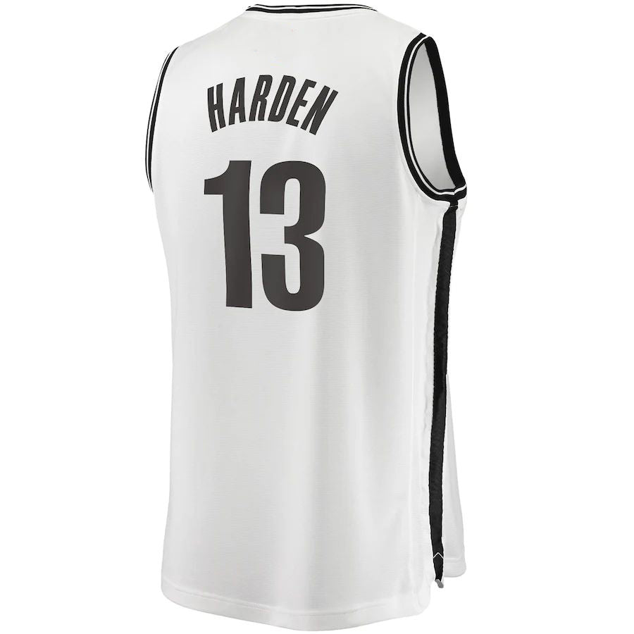 Custom #13 White 2020 BKN Basketball Shirt Top