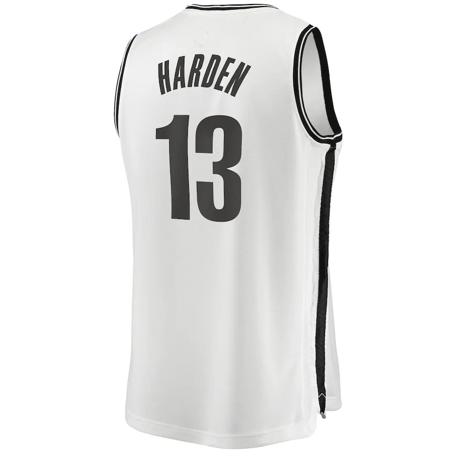 Custom #13 White 2020 BKN Basketball Shirt Top