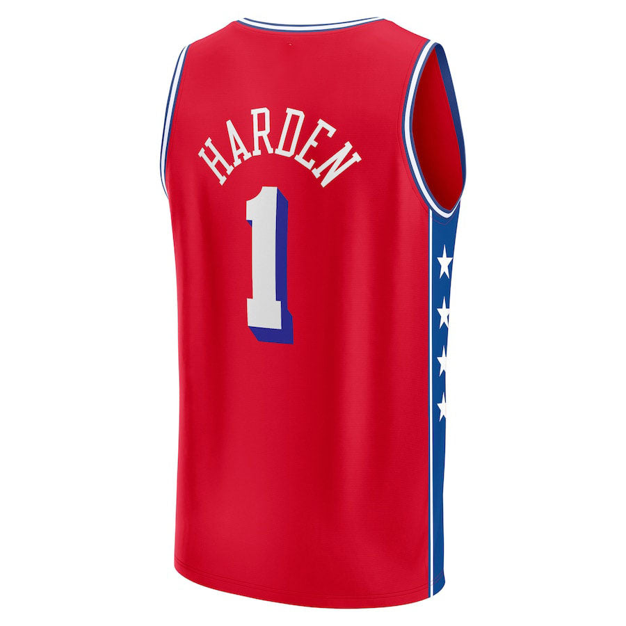 Custom #1 Red 2022 PHI Basketball Shirt Top