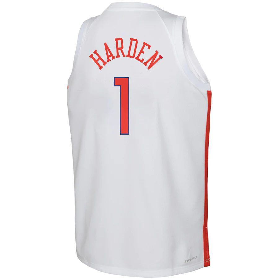 Custom #1 White 2022 PHI Basketball Shirt Top