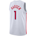 Custom #1 White 2022 PHI Basketball Shirt Top