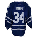 Custom #34 Blue 2015 TOR Hockey Shirt Top