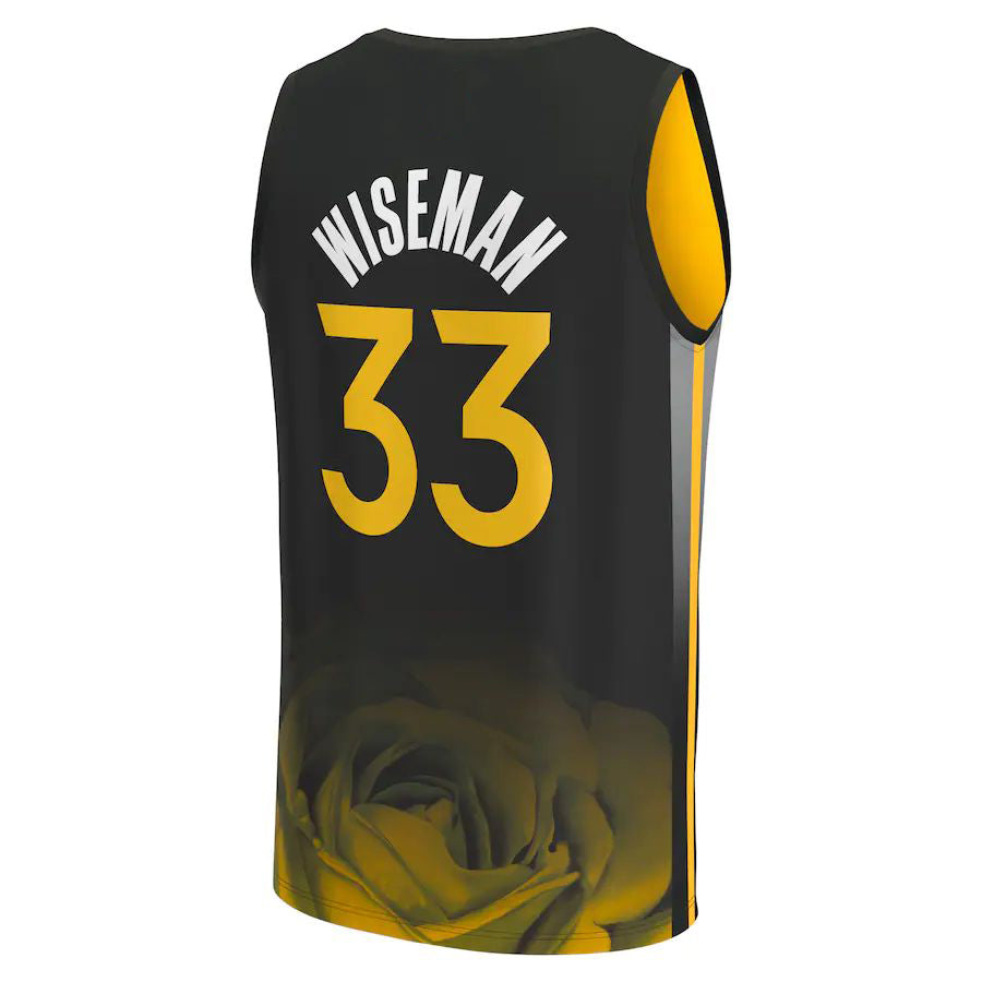 Custom #33 Black 2022 GSW Basketball Shirt Top