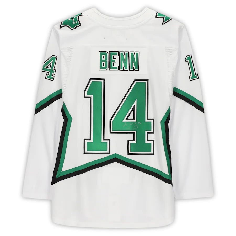 Custom #14 White 2020 Retro DAL Hockey Shirt Top