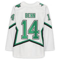 Custom #14 White 2020 Retro DAL Hockey Shirt Top