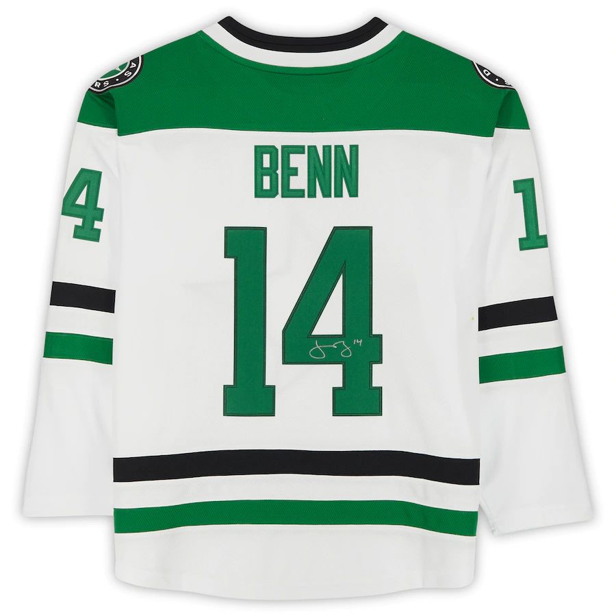 Custom #14 White DAL Hockey Shirt Top