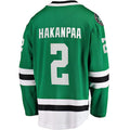 Custom #2 Green DAL Hockey Shirt Top