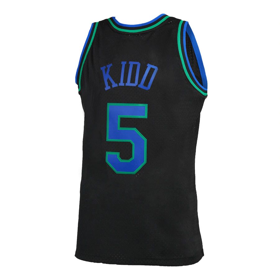 Custom #5 Black 1994 DAL Basketball Shirt Top