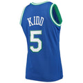 Custom #5 Blue 1994 DAL Basketball Shirt Top
