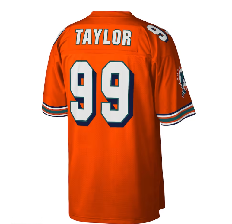 Custom #99 Orange 2004 MIA Football Shirt Top