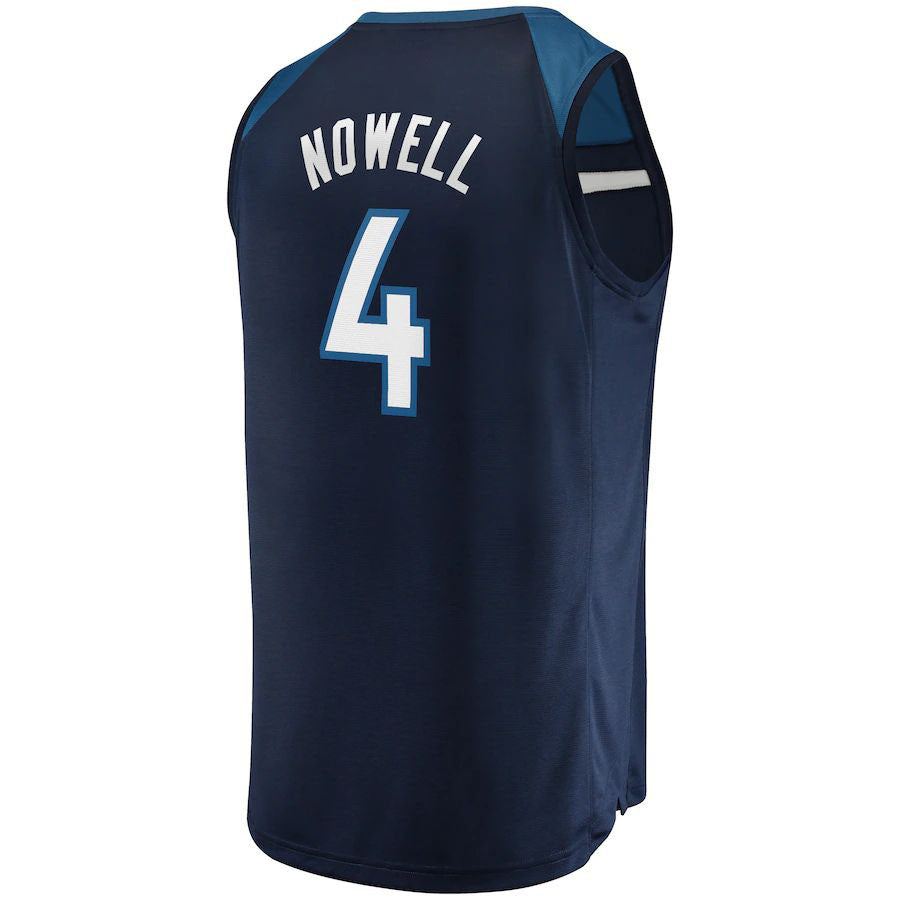 Custom #4 Navy 2021 MIN Basketball Shirt Top