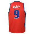 Custom #9 Red 2021 DET Basketball Shirt Top