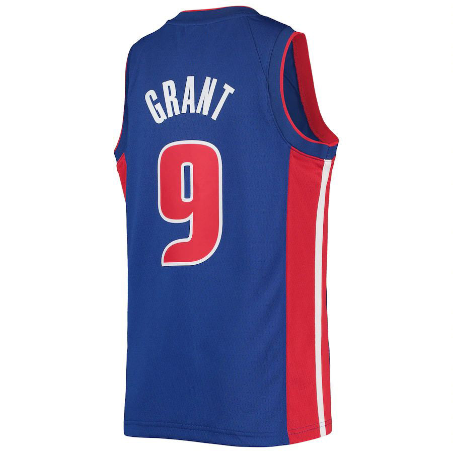 Custom #9 Blue 2021 DET Basketball Shirt Top