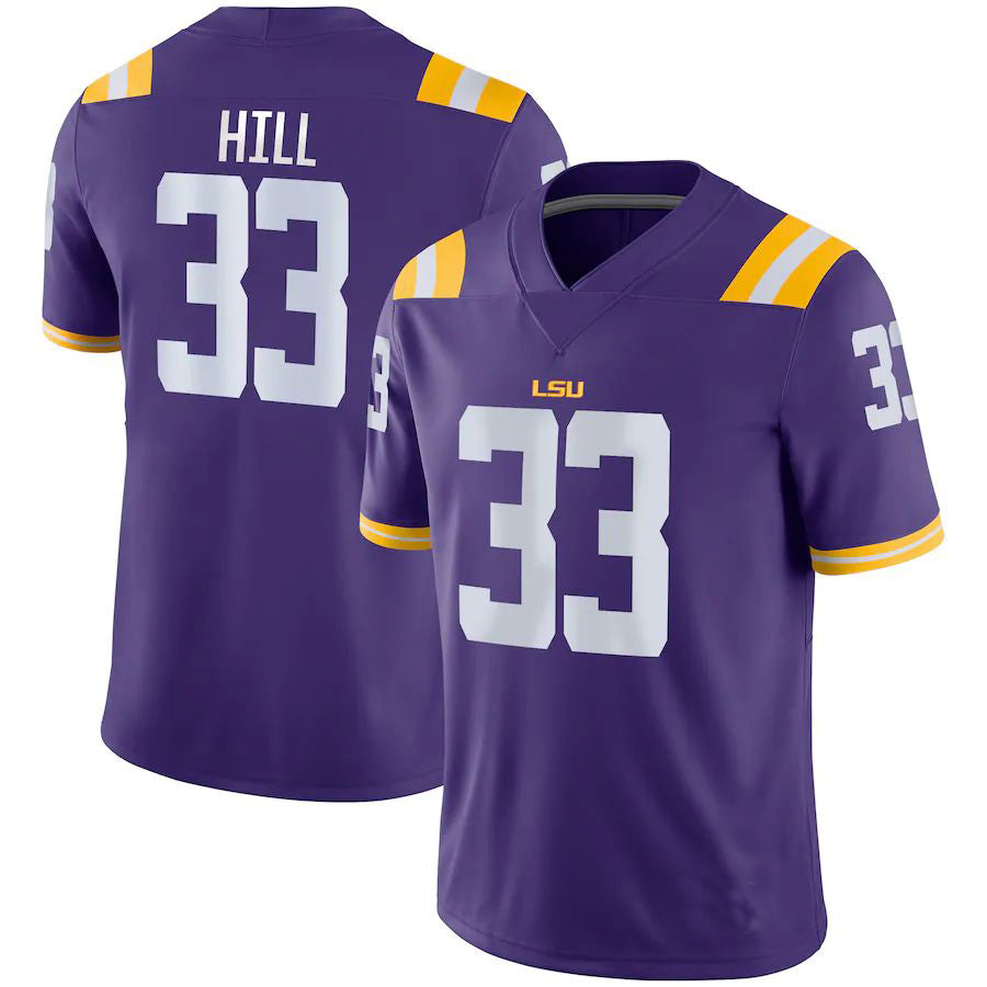 Custom #33 Purple Football Shirt Top