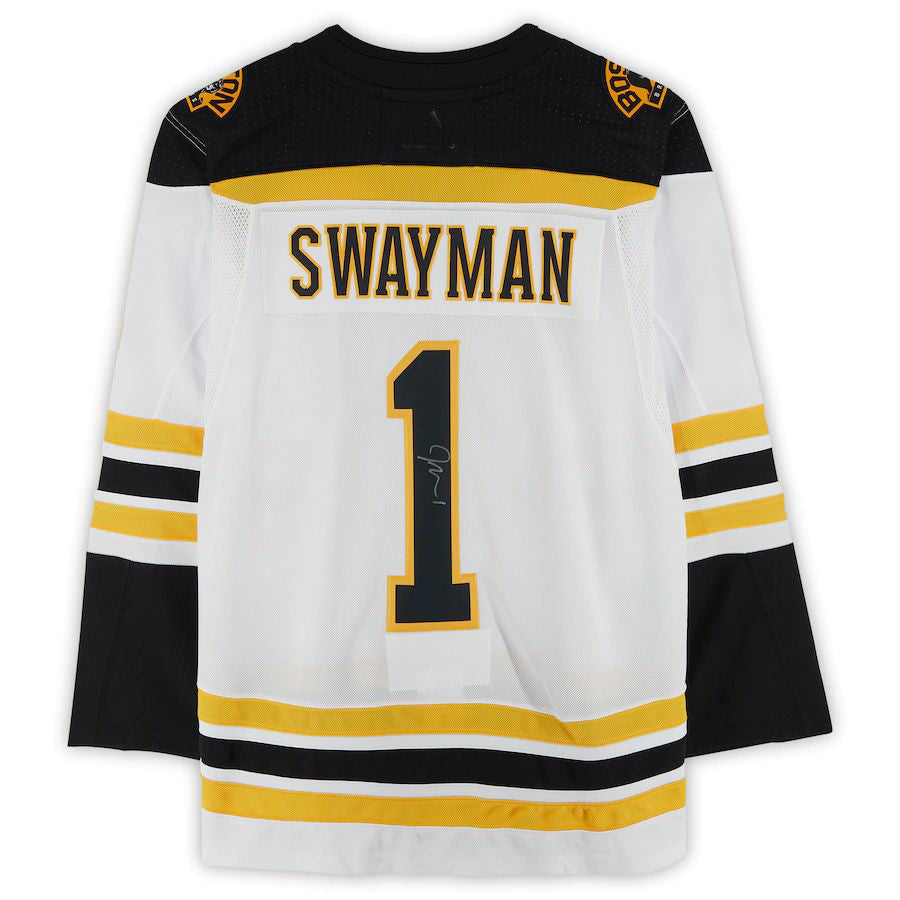 Custom #1 Black BOS Hockey Shirt Top