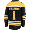 Custom #1 Black BOS Hockey Shirt Top
