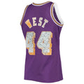 Custom #44 Purple 1996 LAL Basketball Shirt Top