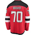 Custom #70 Red NJD Hockey Shirt Top