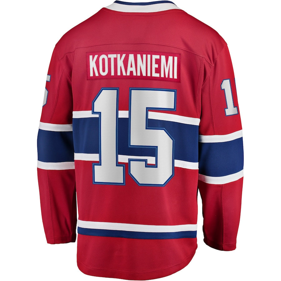 Custom #15 Red MTL Hockey Shirt Top