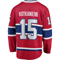 Custom #15 Red MTL Hockey Shirt Top