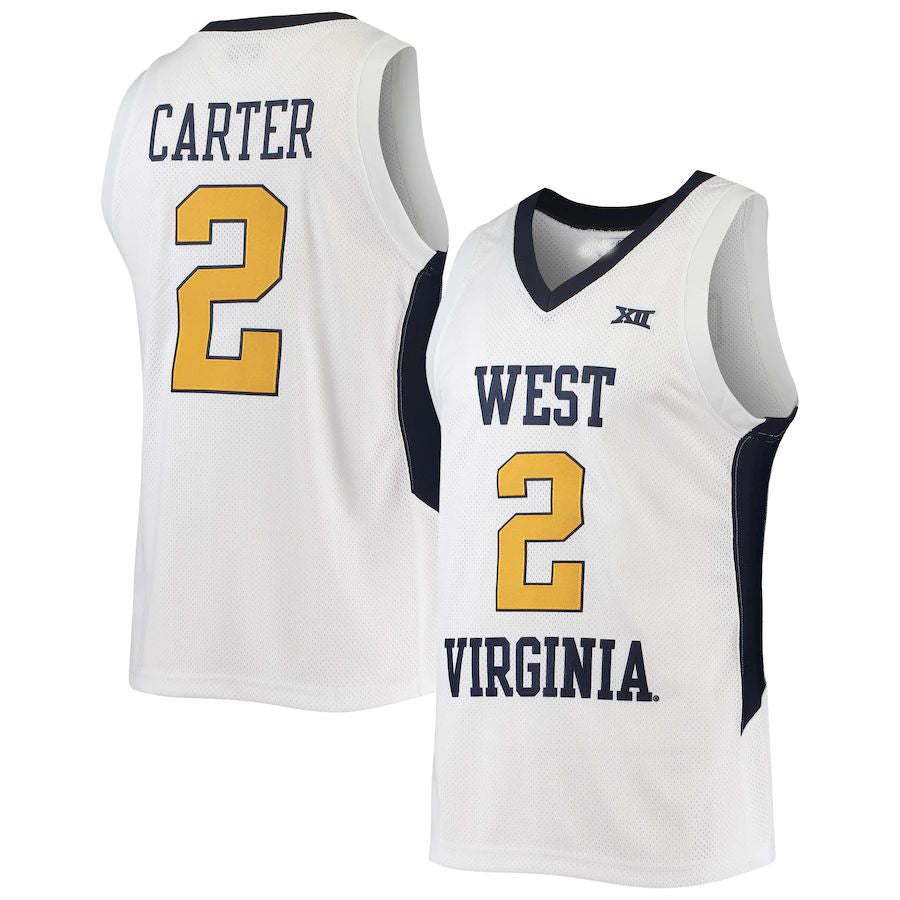 Custom #2 White Retro Basketball Shirt Top