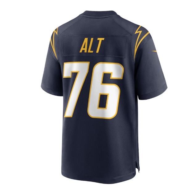 Custom #76 Navy 2024 LAC Football Shirt Top
