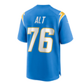 Custom #76 Powder Blue 2024 LAC Football Shirt Top