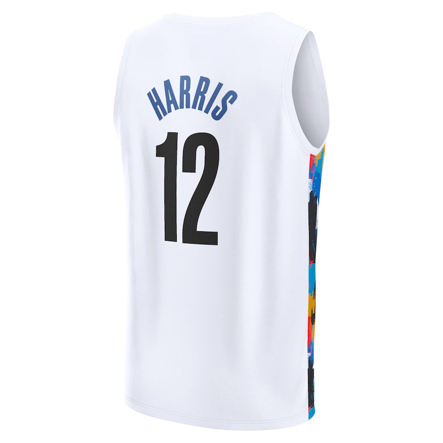 Custom #12 White 2022 BKN Basketball Shirt Top