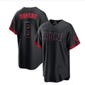 Custom #8 Black 2023 City Connect CIN Baseball Shirt Top