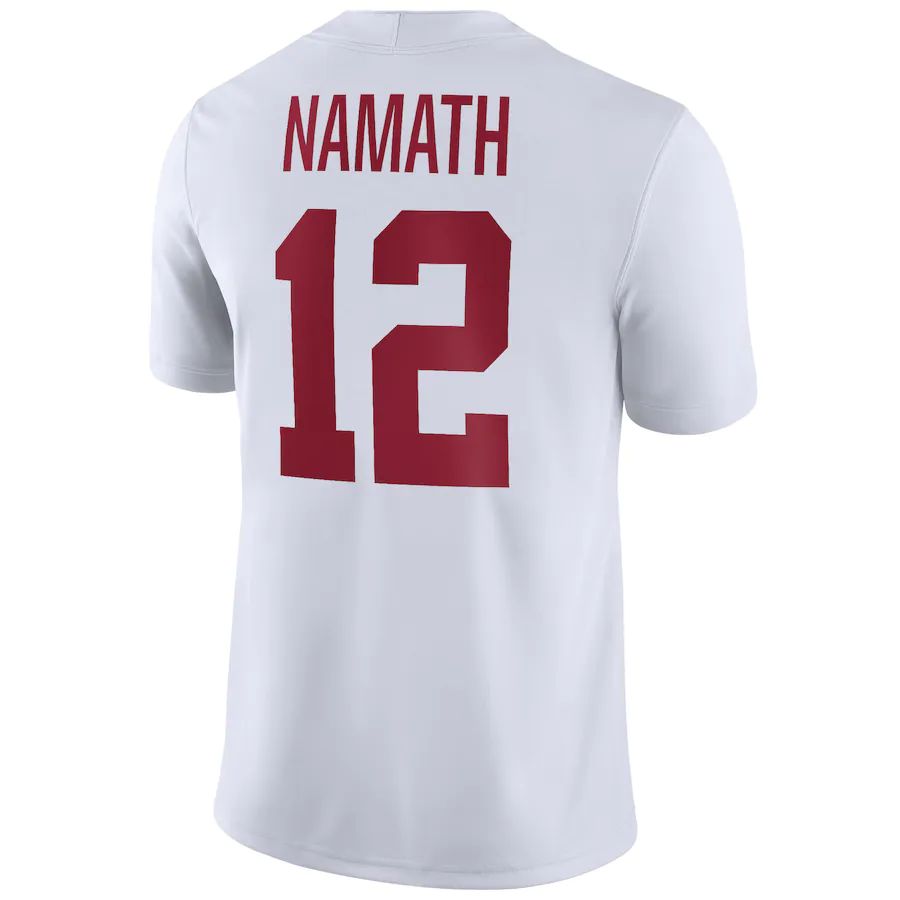 Custom #12 White College Shirt Top