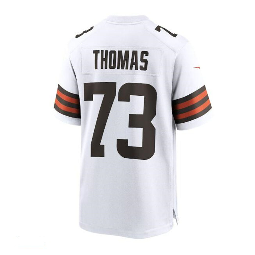 Custom #73 White CLE Football Shirt Top