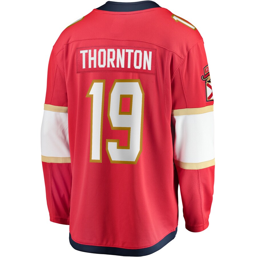 Custom #19 Red FLA Hockey Shirt Top