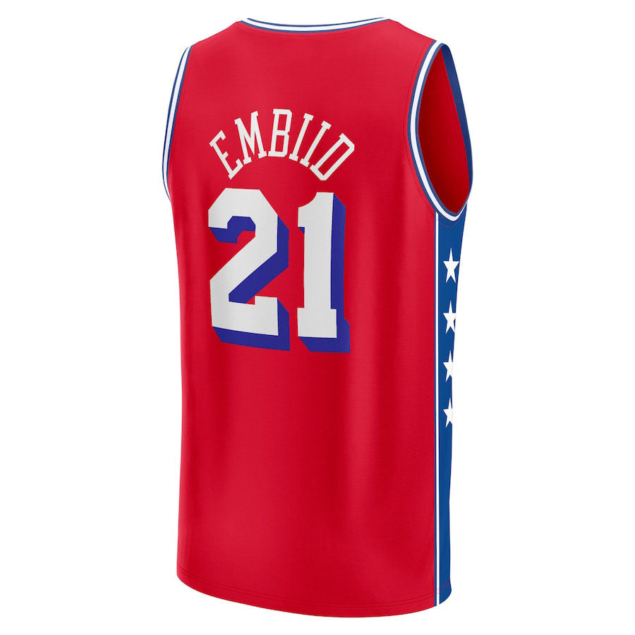 Custom #21 Red 2022 PHI Basketball Shirt Top