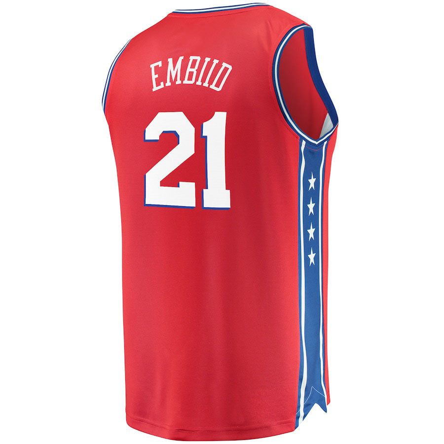 Custom #21 Red PHI Basketball Shirt Top