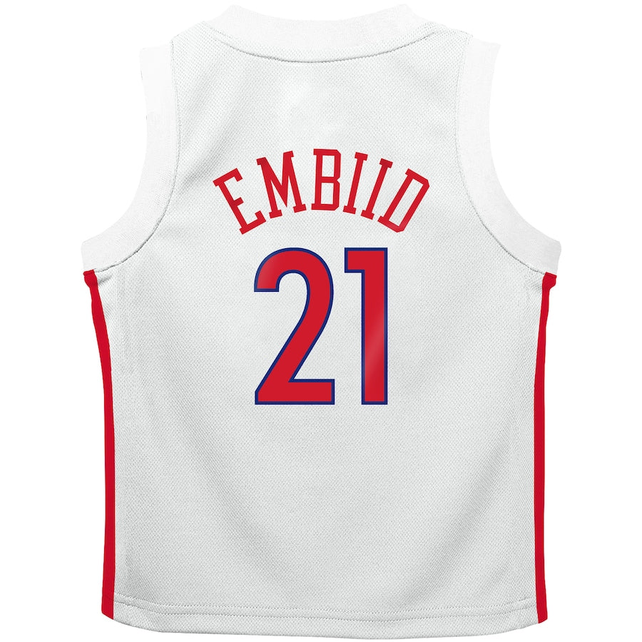 Custom #21 White 2022 PHI Basketball Shirt Top