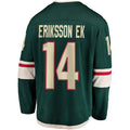 Custom #14 Green MIN Hockey Shirt Top