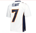 Custom #7 White 1998 DEN Football Shirt Top