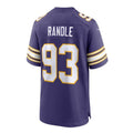 Custom #93 Purple MIN Football Shirt Top