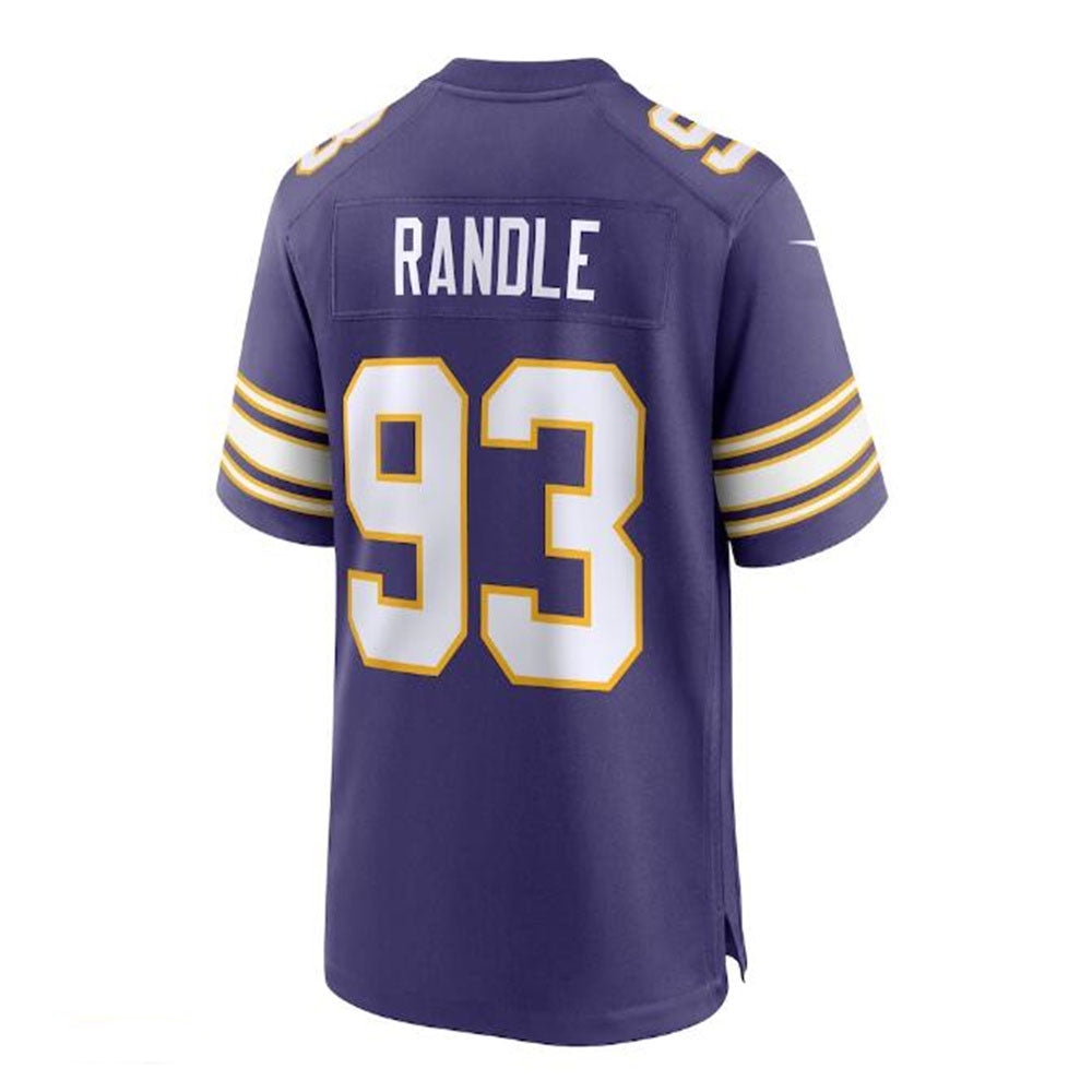 Custom #93 Purple MIN Football Shirt Top