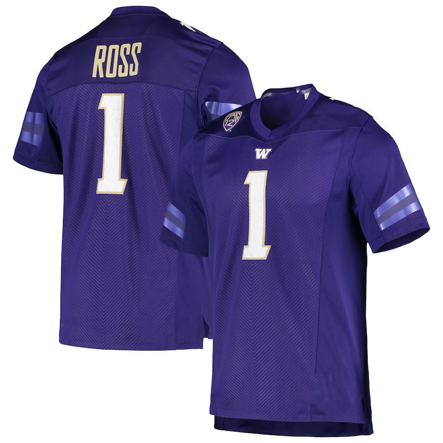 Custom #1 Purple Football Shirt Top