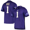 Custom #1 Purple Football Shirt Top