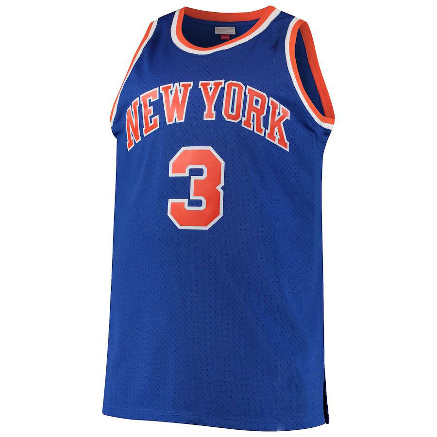 Custom #3 Blue NYK Basketball Shirt Top