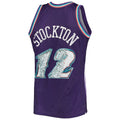 Custom #12 Purple 1996 UTA Basketball Shirt Top